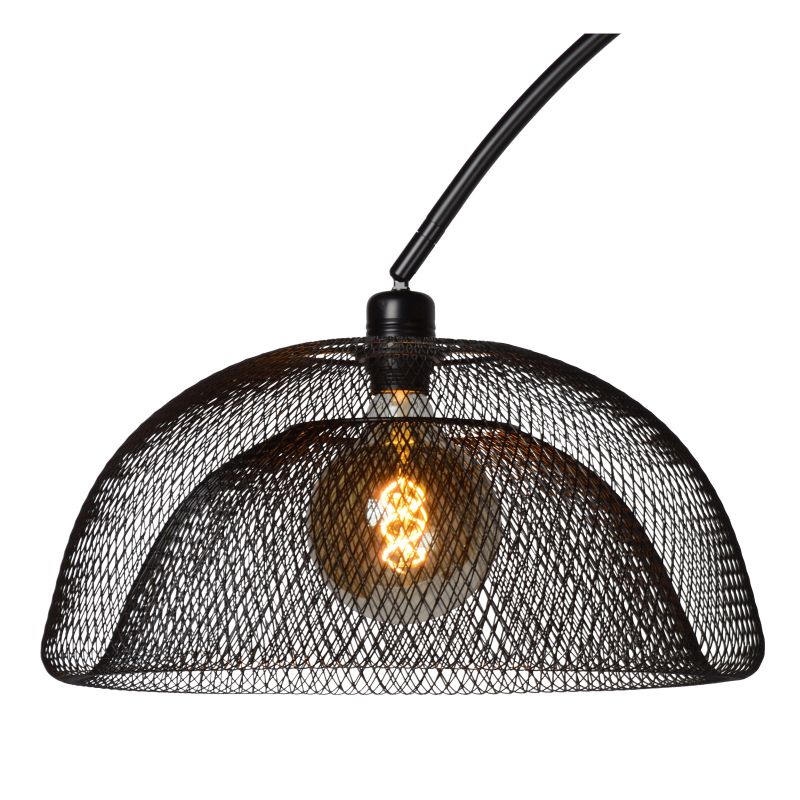Lucide MESH - Stojacia lampa - 1xE27 - Čierna
